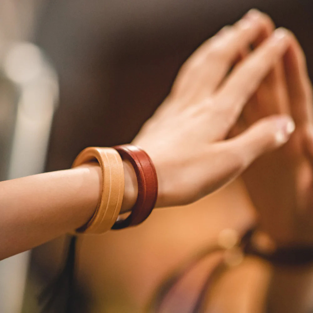 馬登女裝 復古一生之環植鞣皮手環手鐲阿美咔嘰首飾配飾手環手鐲