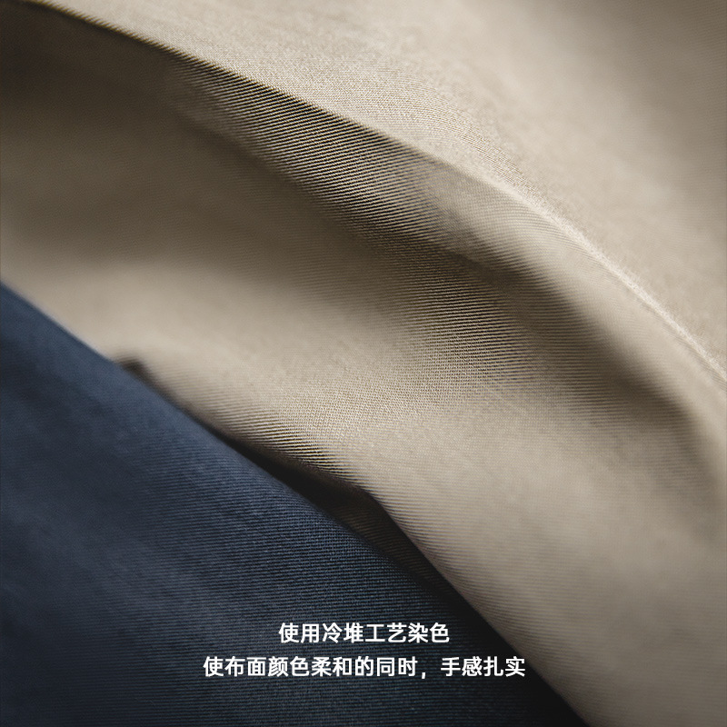 馬登工裝 美式復古直筒休閒褲錐形中腰垂感西裝長褲