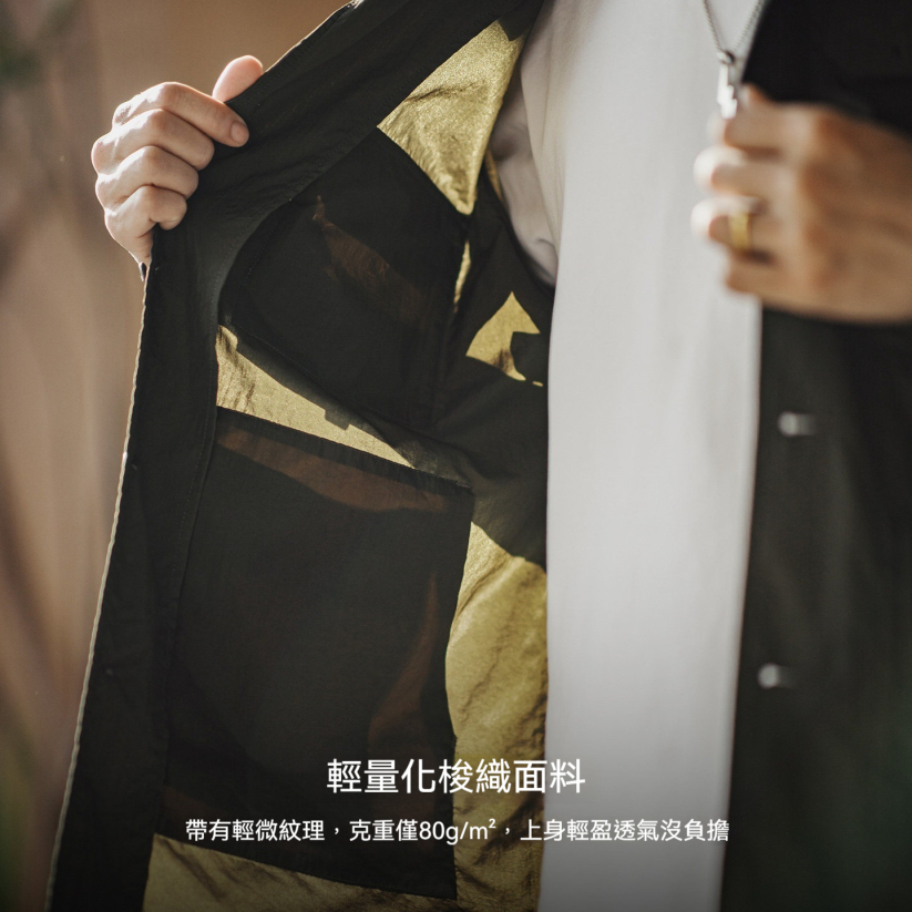 馬登工裝 美式復古獵裝襯衫薄款梭織多口袋軍綠色長袖襯衫外套男春