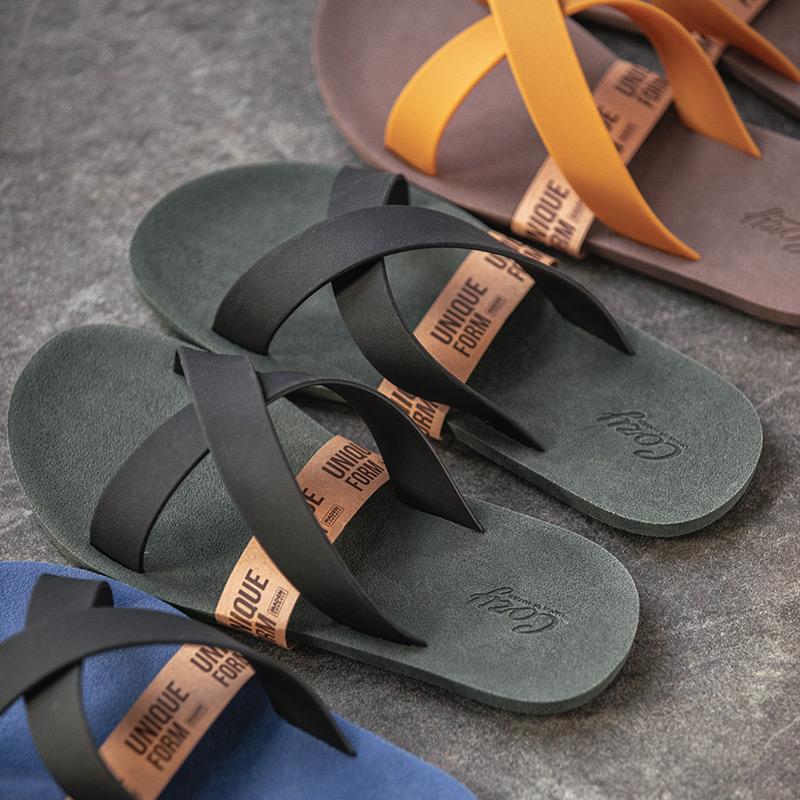 馬登男鞋 戶外沙灘涼鞋夾腳拖ins網紅潮流休閒室外一字涼拖鞋男潮