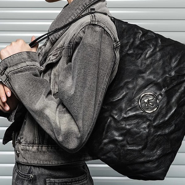 腋下Hobo托特包植鞣绵羊皮褶皺单肩斜挎软包