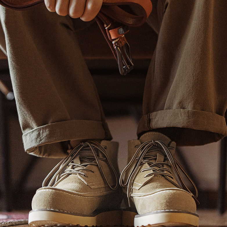 馬登工裝 秋冬875美式復古工裝靴男休閒戶外中高幫翻毛真皮靴子