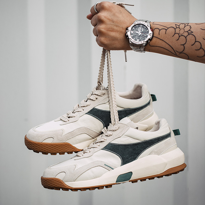 馬登男鞋 美式復古休閒低幫老爹鞋百搭潮流慢跑鞋運動鞋