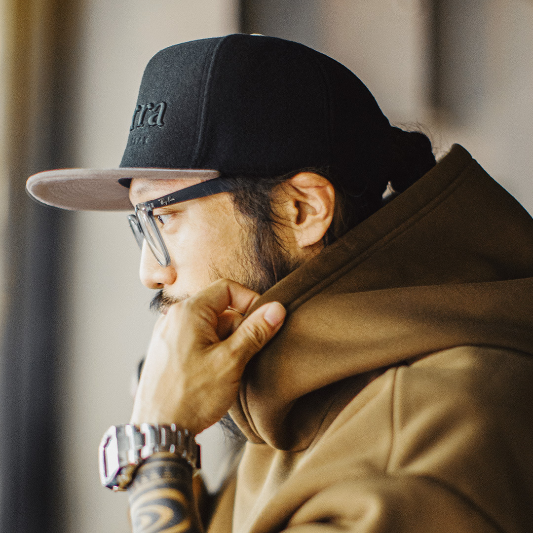 馬登工裝 美式平簷棒球帽黑色毛呢刺繡鴨舌帽子五片嘻哈帽男款秋冬