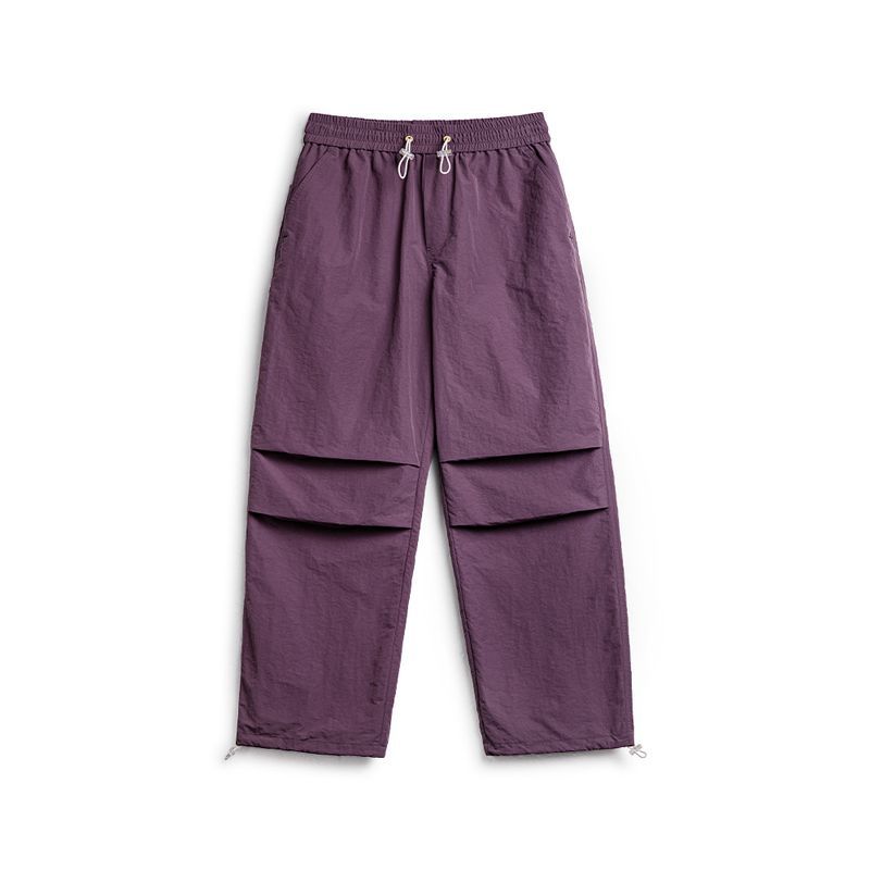 馬登工裝 美式復古3d褶皺傘兵褲尼龍肌理感休閒褲vibe直筒長褲男春