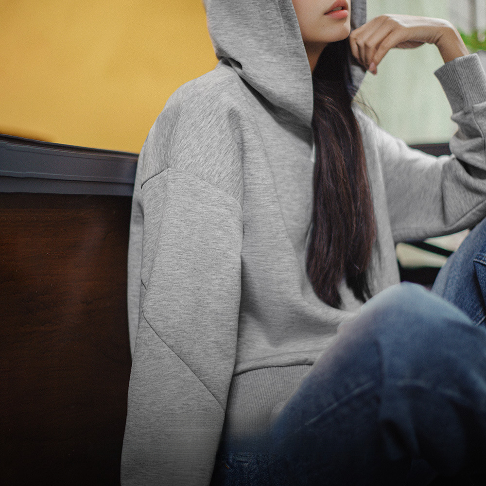 馬登女裝 美式雲感空氣層衛衣休閒百搭帽衫簡約套頭長袖上衣秋冬