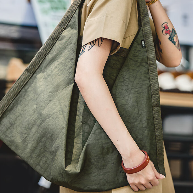 馬登女裝 休閒單肩包尼龍布大容量手提包潮流通勤托特包