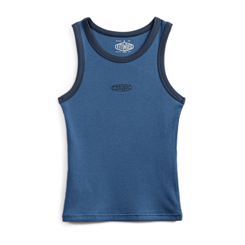 馬登女裝 字母印花工字背心緊身運動撞色吊帶打底外穿無袖上衣