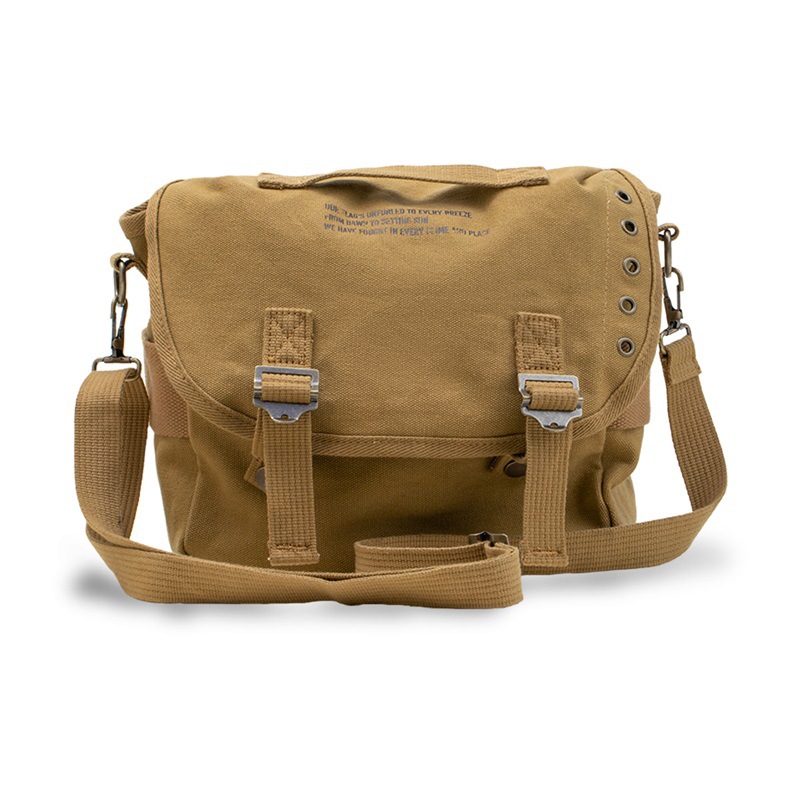 馬登女裝 美式復古M1961字母印花帆布斜挎包手提時尚大容量托特包