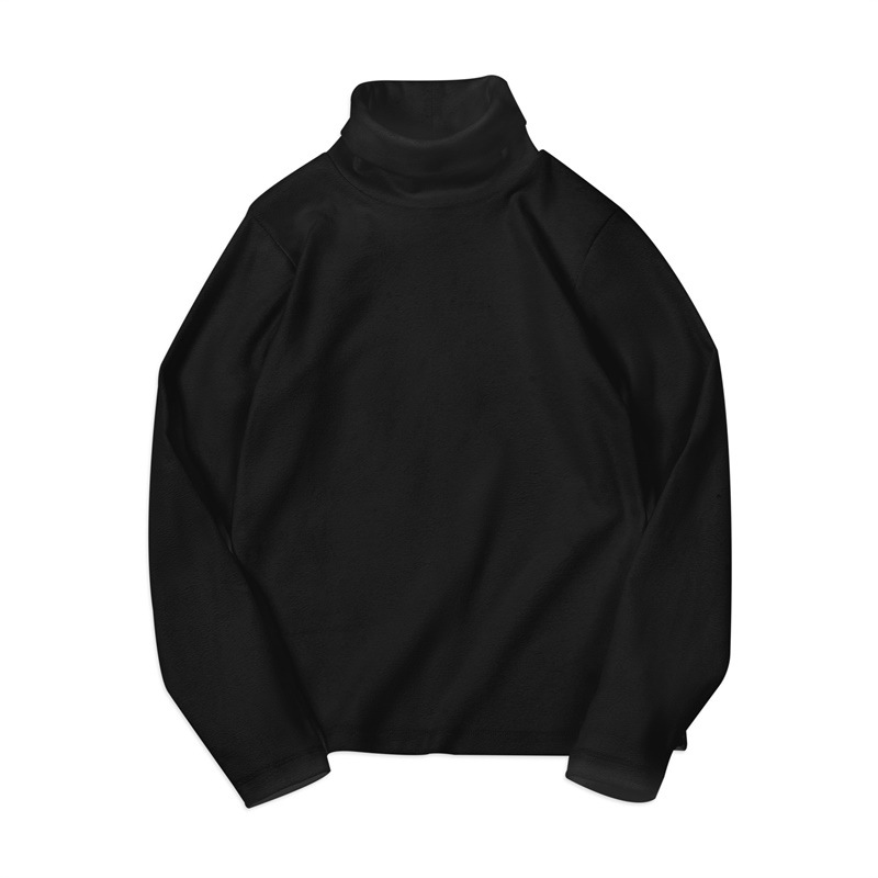 馬登女裝 緊身半高領打底衫仿德絨內搭上衣修身針織長袖T恤秋冬女