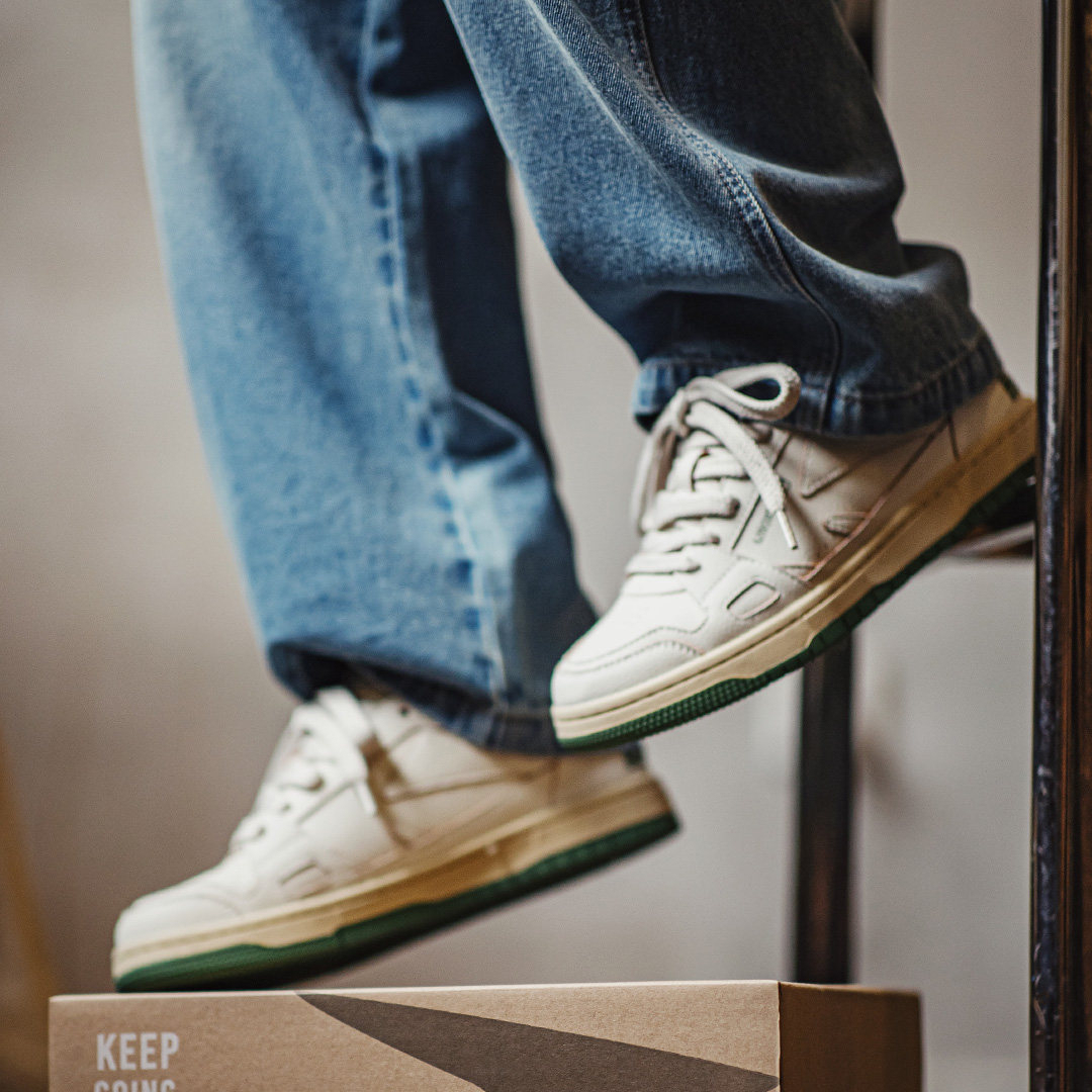 馬登男鞋 烏托邦休閒復古板鞋百搭高級感軟底低幫潮鞋小白鞋