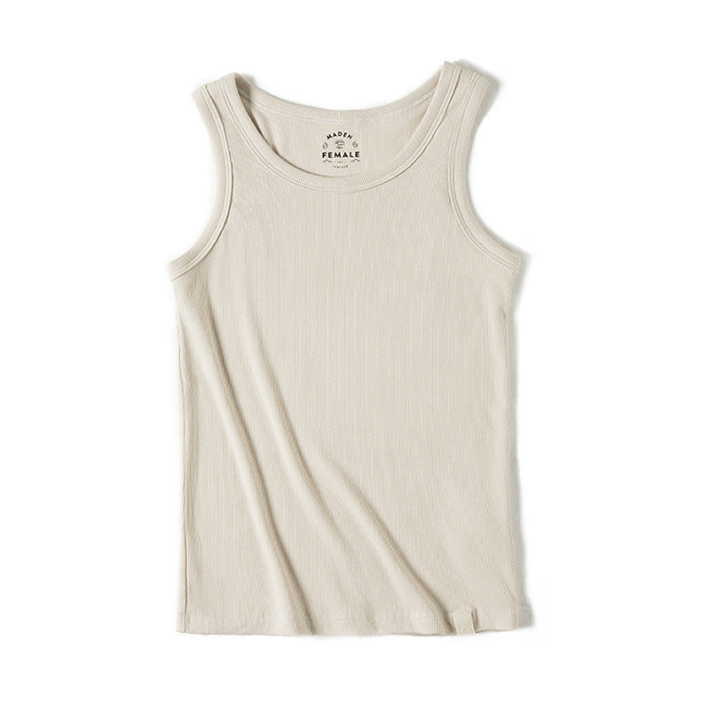 馬登女裝 百搭針織背心夏季辣妹打底小吊帶美背修身工字運動背心