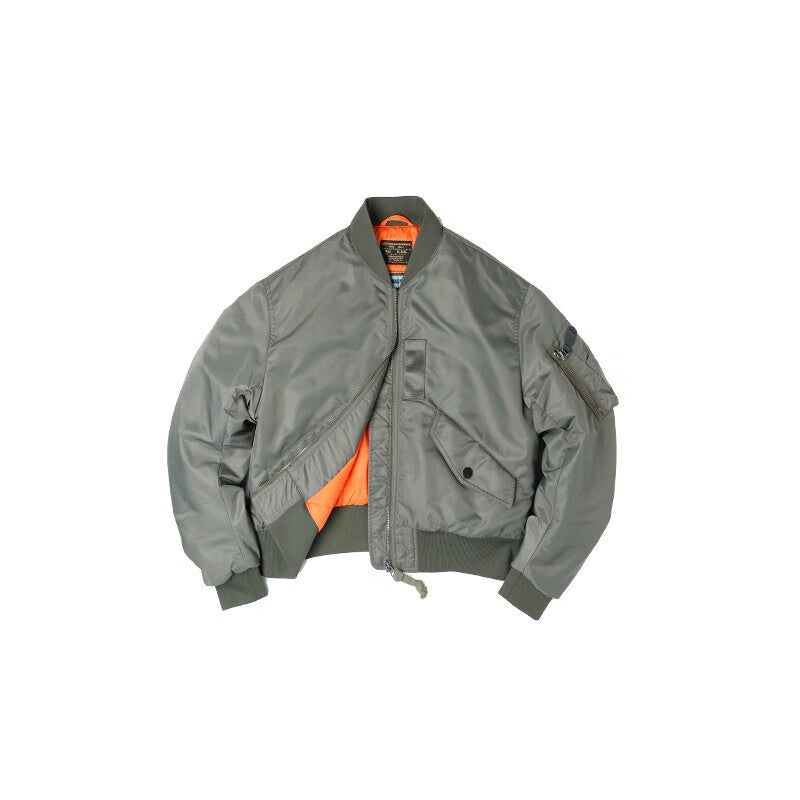 馬登女裝 MA1飛行員夾克秋冬加厚棉服防風保暖棒球服外套