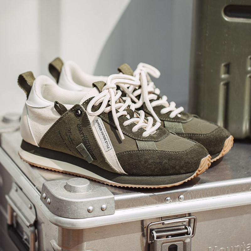 馬登工裝 復古英訓鞋阿甘鞋低幫休閒鞋跑步運動潮百搭慢跑鞋