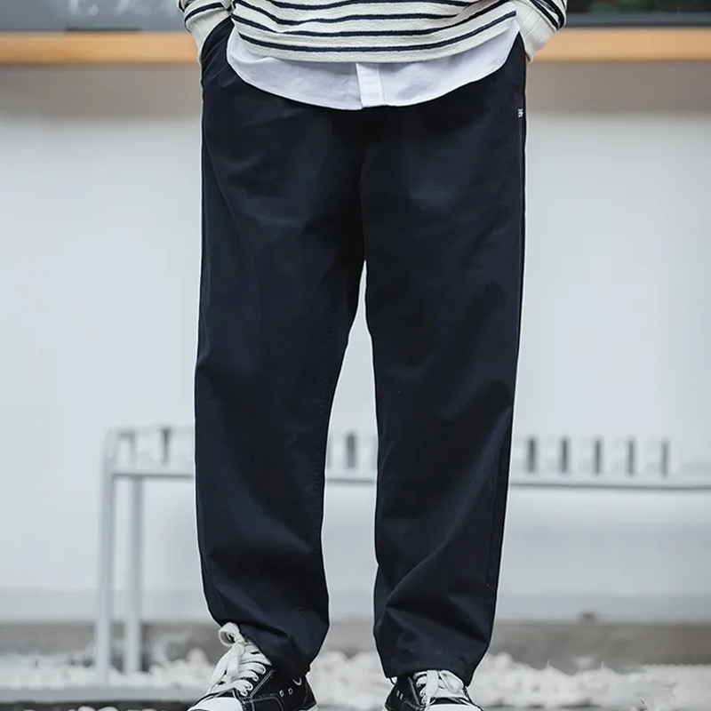 馬登工裝 復古Easypants寬鬆休閒工裝褲春秋鬆緊束腳長褲