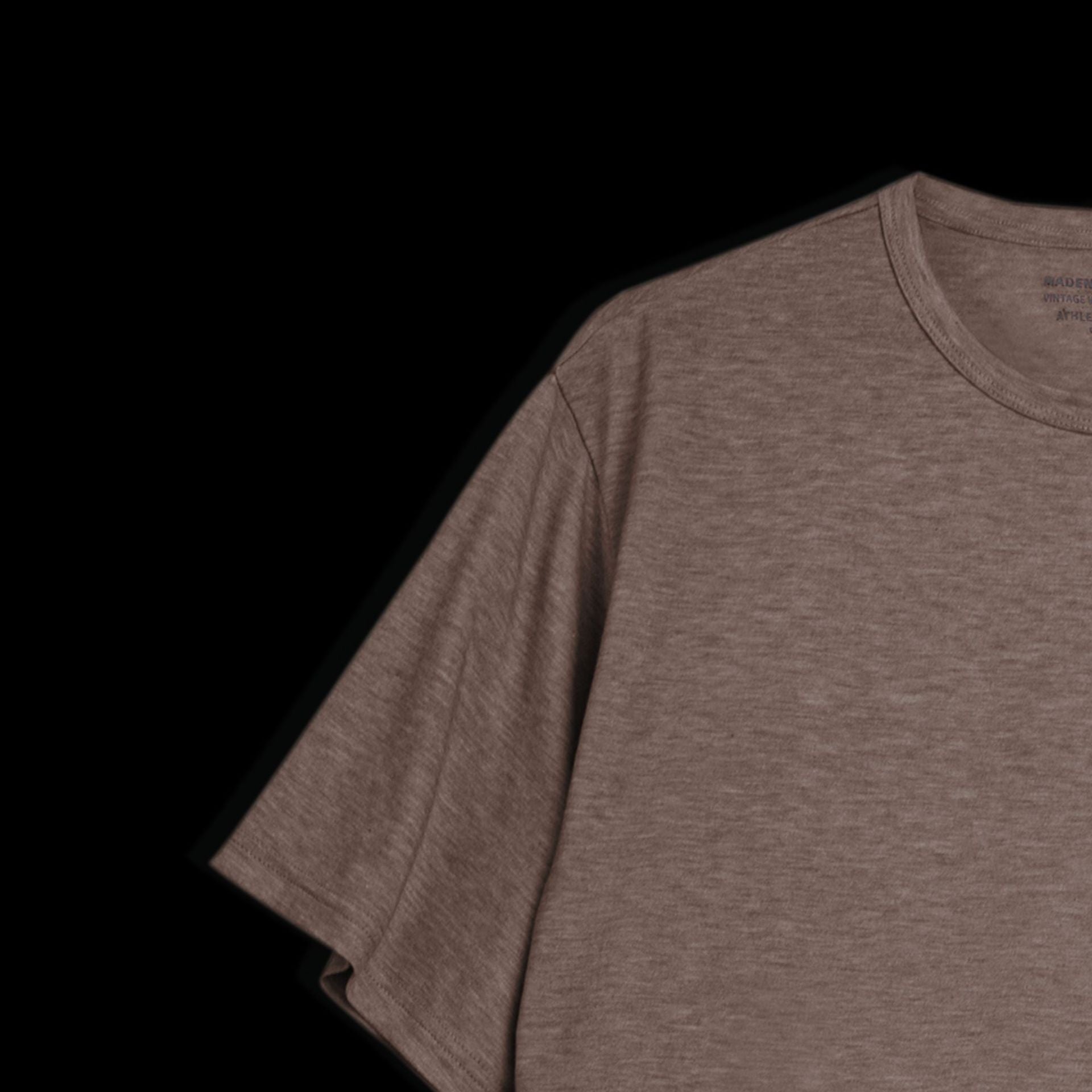 馬登工裝 美式休閑混紡無痕短袖T恤透氣純色圓領打底汗衫