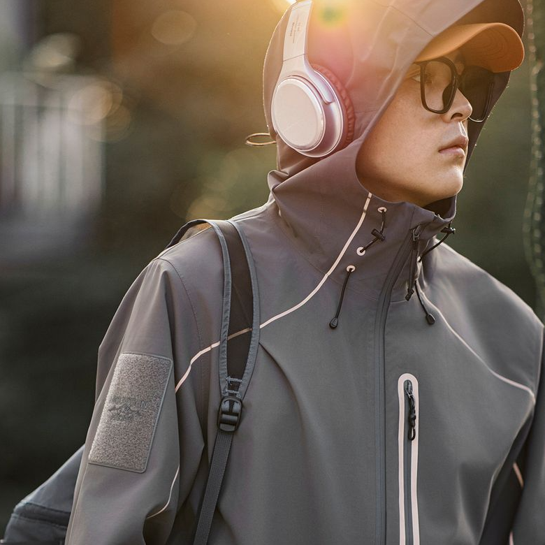 馬登工裝 美式機能反光夾克外套戶外耐磨連帽登山服男秋季