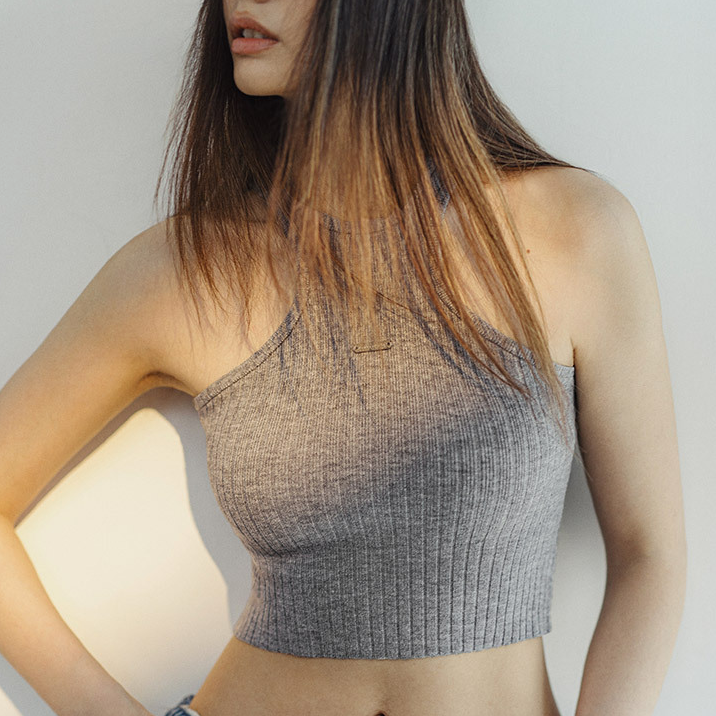 馬登女裝 無袖工字背心修身露腰美背吊帶上衣內搭外穿辣妹夏