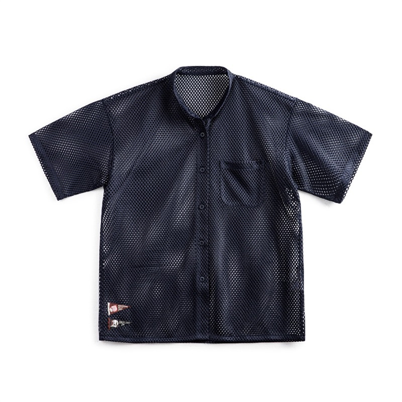 馬登女裝 鏤空網眼短袖襯衫小眾設計感薄款襯衣寬鬆顯瘦開衫外套女夏