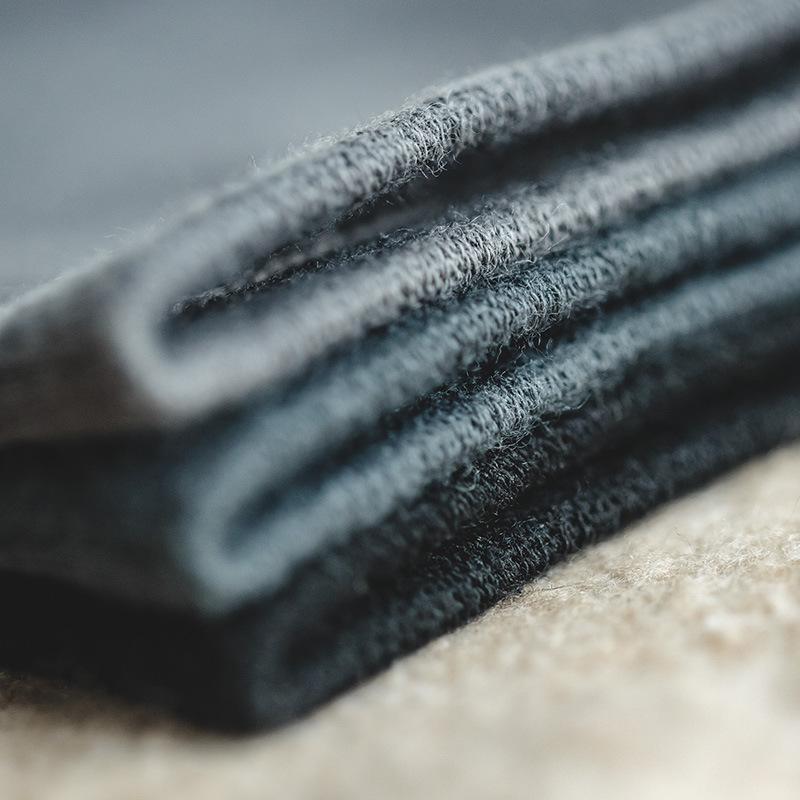 馬登工裝 經典純色吸汗棉質襪子休閒透氣四季通用中筒襪