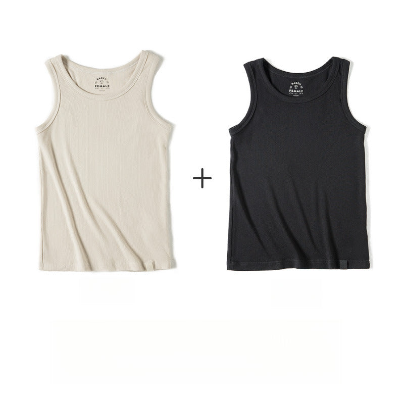 馬登女裝 百搭針織背心夏季辣妹打底小吊帶美背修身工字運動背心