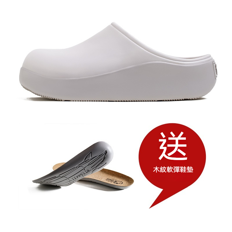 馬登男鞋 洞洞鞋男夏厚底廚師鞋涉水半包頭拖鞋戶外穿沙灘涼拖
