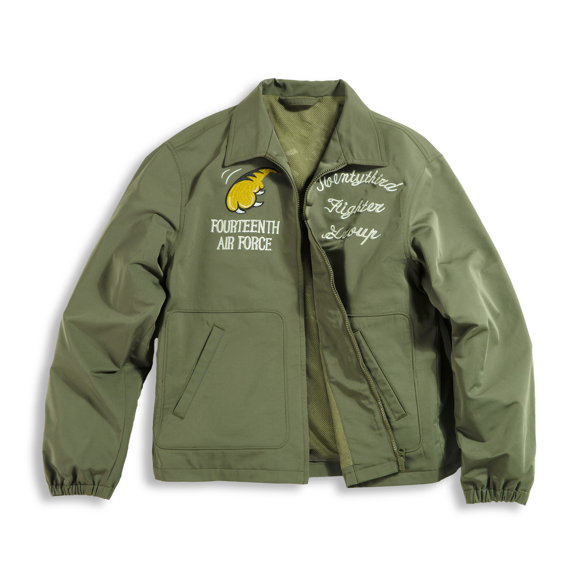 馬登工裝 復古飛虎隊A2飛行夾克刺繡翻領棒球服外套