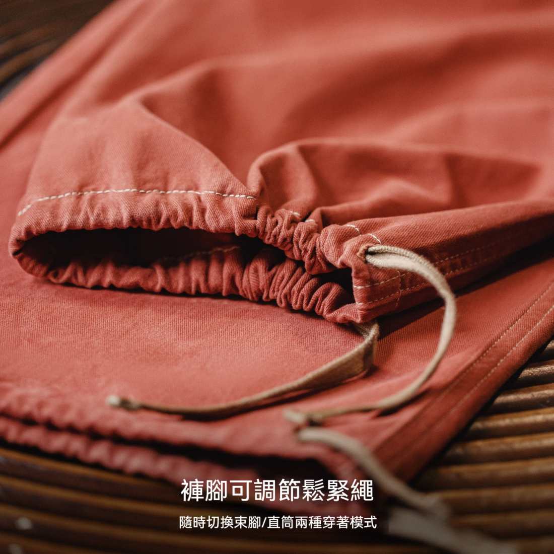 馬登工裝 美式復古多口袋明線工裝褲直筒闊腿束脚休閒褲男春