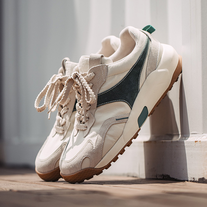 馬登男鞋 美式復古休閒低幫老爹鞋百搭潮流慢跑鞋運動鞋