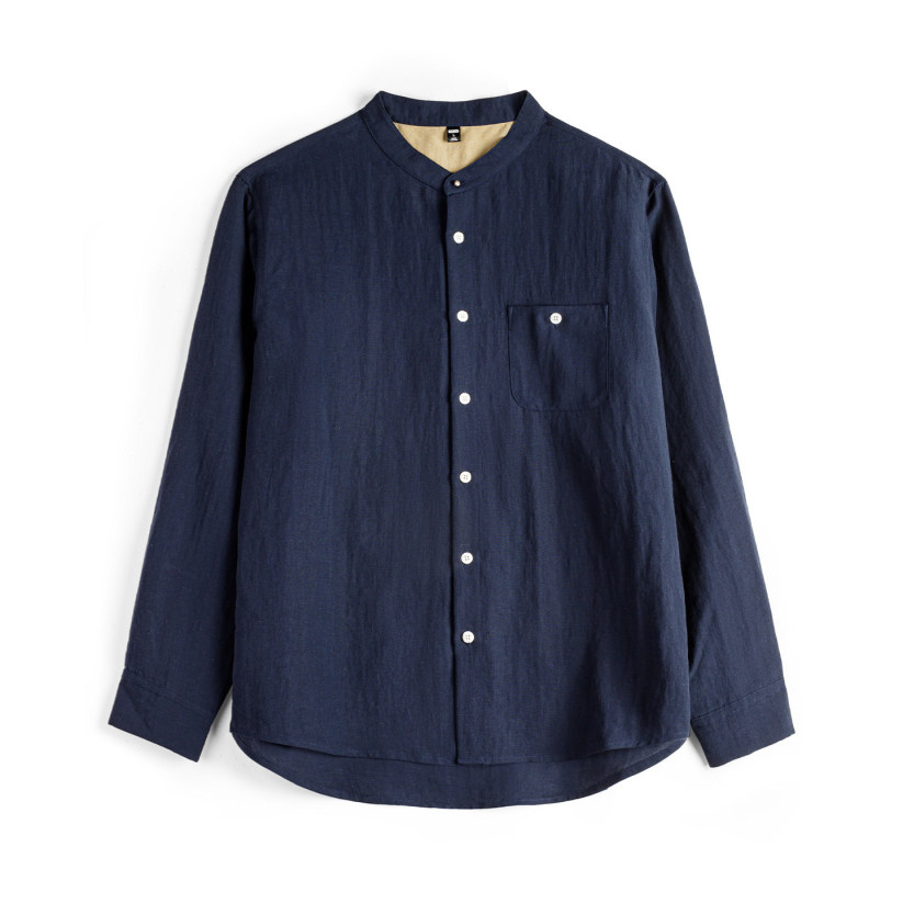 馬登工裝 萊賽爾長袖襯衫天絲日系鬆弛感襯衣美式老錢風外套男士春