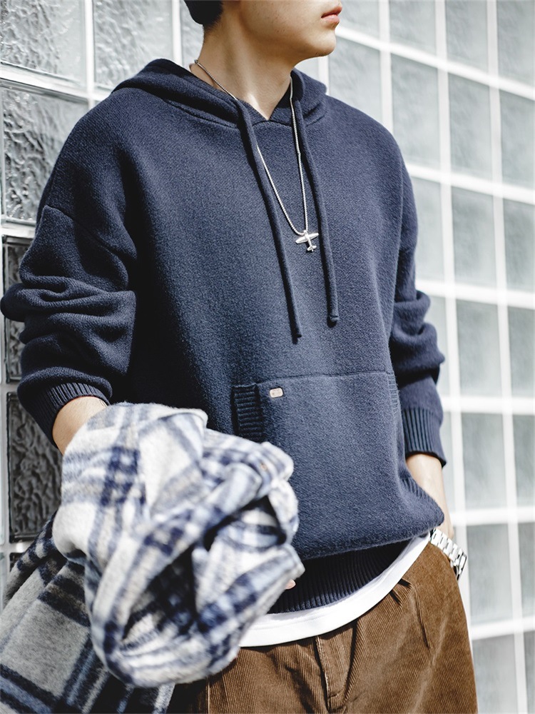 馬登工裝 美式休閒重磅連帽針織衫衛衣Cityboy套頭加厚外套