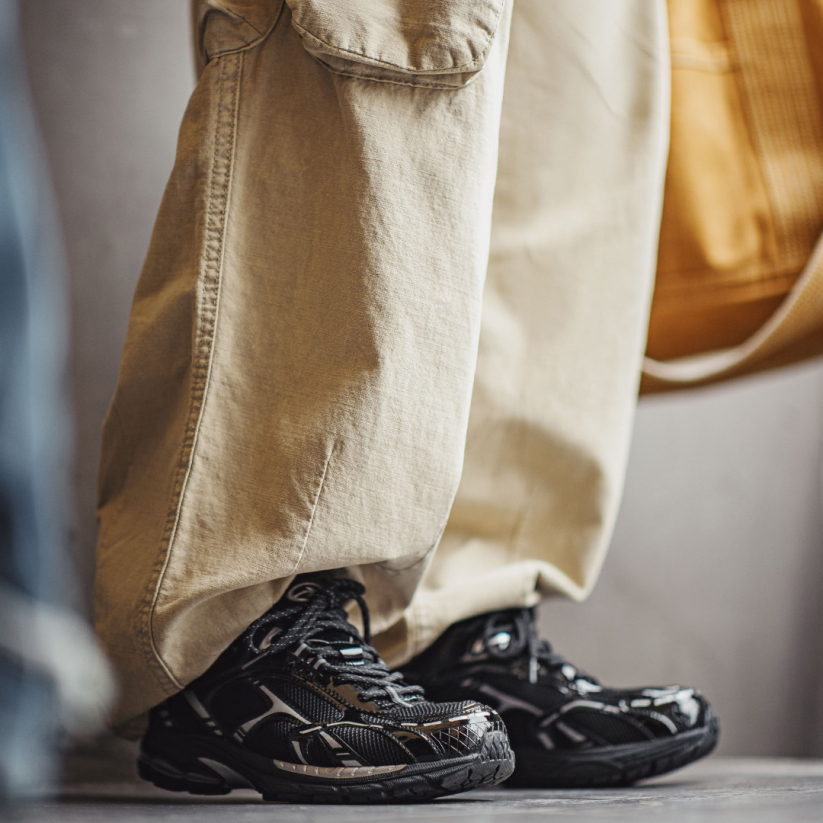 馬登男鞋 復古厚底銀黑色老爹鞋增高運動網帽透氣通勤休閒鞋子