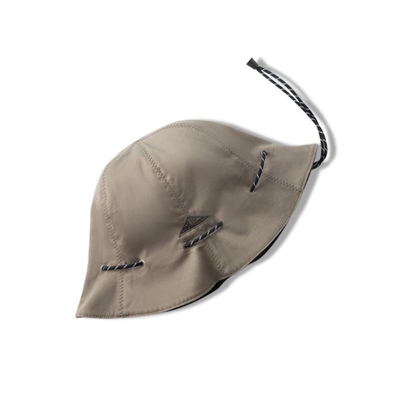 馬登工裝 黑色卡其色兩用漁夫帽便攜手提零錢包錢袋遮陽帽子男女