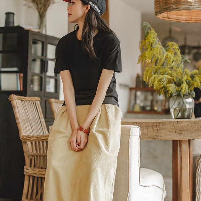 馬登女裝 休閒冰絲凉感T恤夏季基礎款正肩圓領短袖上衣打底衫