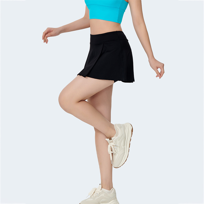 夏季短顯瘦運動瑜珈裙收腰健身褲裙防曬透氣網球裙