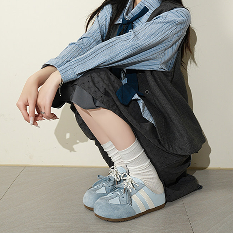 春季厚底德訓鞋運動外穿休閒包頭半拖鞋潮流板鞋女