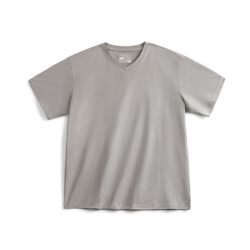 馬登工裝 美式Sorona速乾涼感短袖T恤黑科技索羅娜V領純色上衣男春夏