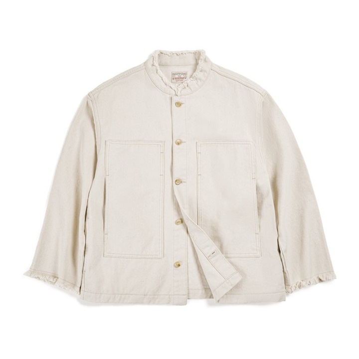 馬登女裝 美式棉籽殼牛仔外套休閒寬鬆設計感小眾純棉丹寧夾克