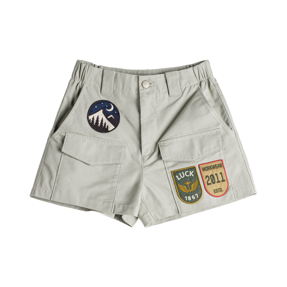 馬登女裝 美式復古四分A字版直筒顯瘦外穿休閒工裝短褲女士熱褲夏季