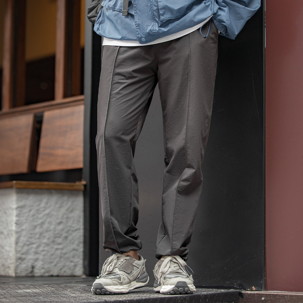 馬登工裝 美式休閒戶外機能束腳褲百搭直筒錐形褲鬆緊腰長褲