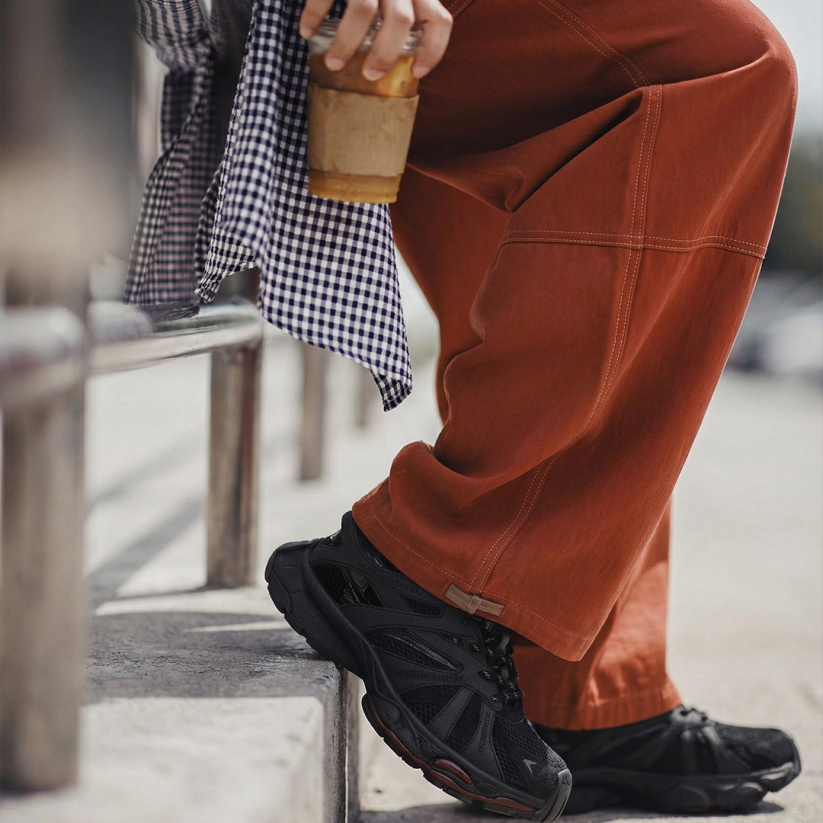 馬登男鞋 馬年限定黑馬老爹鞋男秋冬厚底增高復古休閒運動鞋