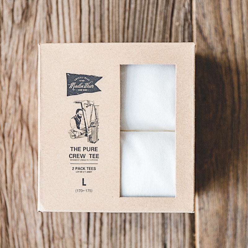 馬登工裝 經典圓領T卹內搭短袖打底衫上衣男Tee黑白兩件裝