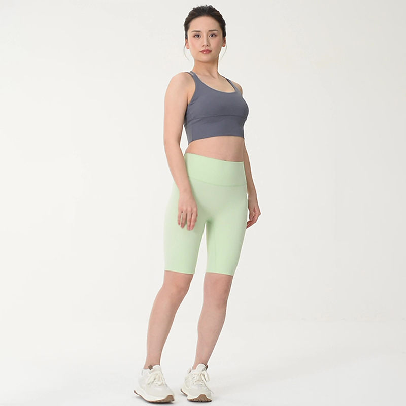 夏季騎乘緊身褲五分瑜珈褲高腰無尷尬線外穿速乾瑜珈短褲