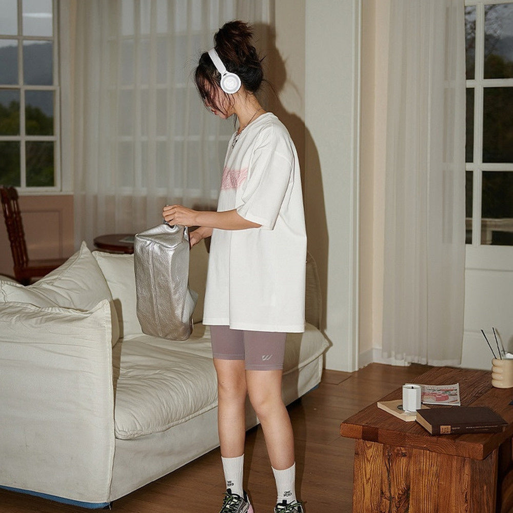 美式復古印花短袖T恤女潮牌寬鬆情侶上衣