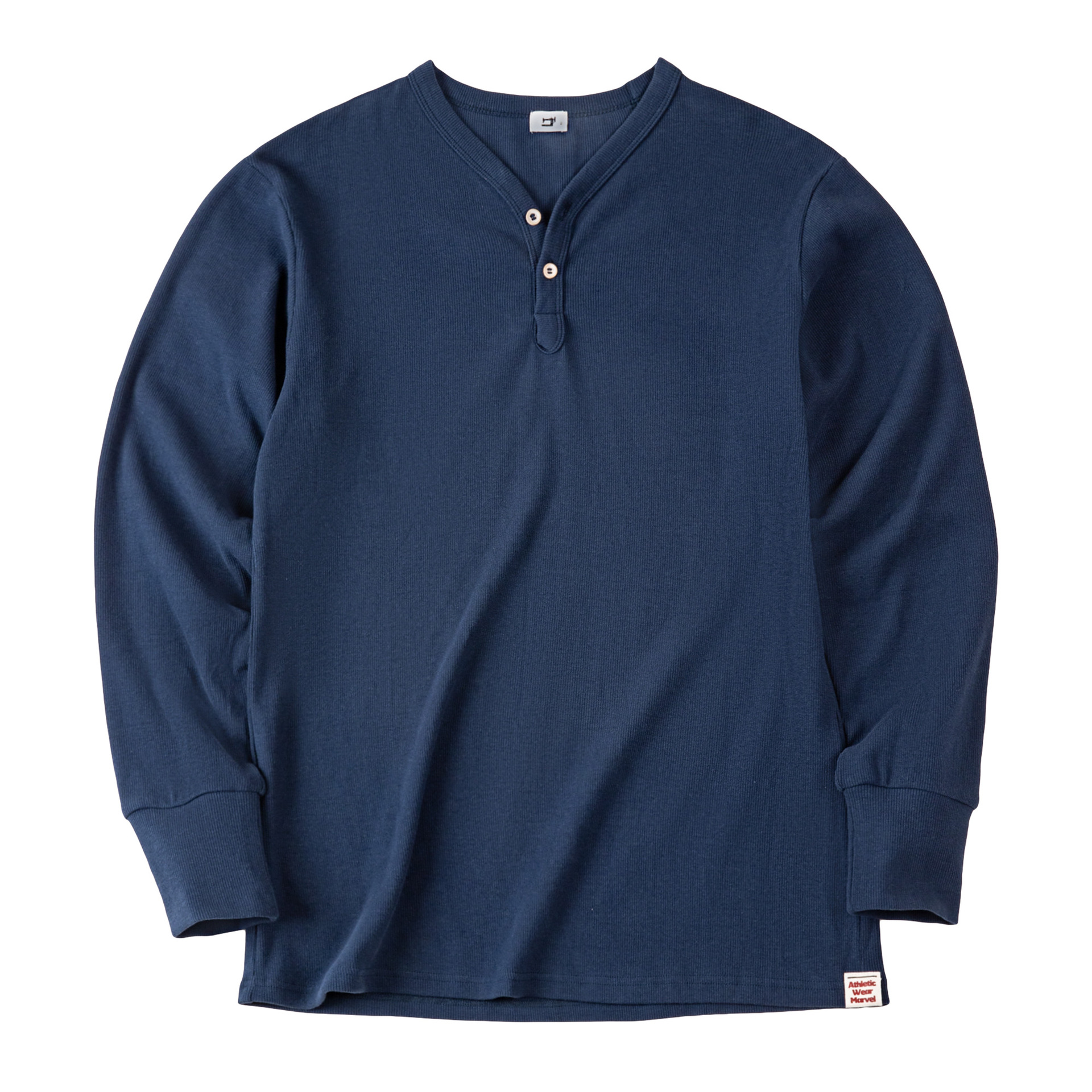 馬登工裝 美式復古重磅亨利衫修身硬漢風純色休閒長袖T卹