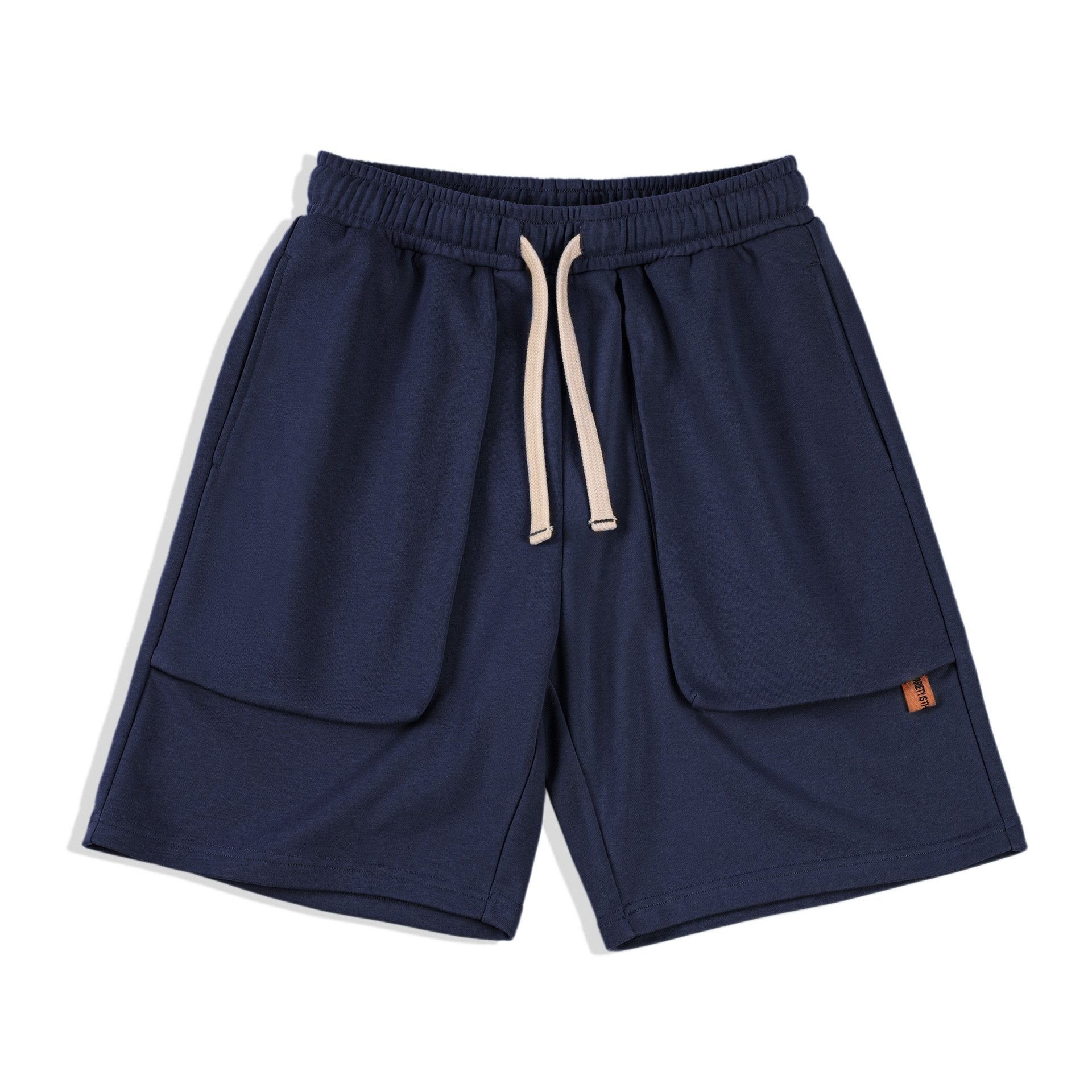 馬登工裝 美式休閑針織短褲直筒寬松大口袋運動褲夏季五分衛褲