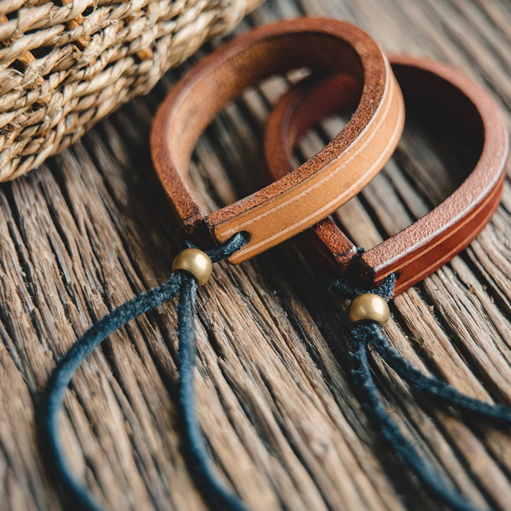 馬登女裝 復古一生之環植鞣皮手環手鐲阿美咔嘰首飾配飾手環手鐲