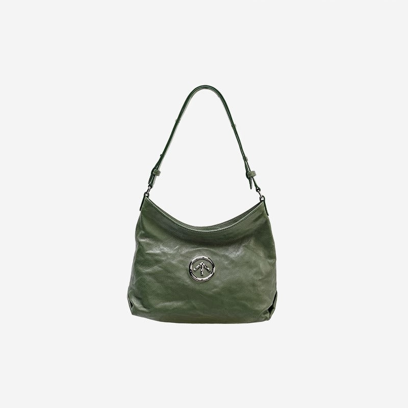 腋下Hobo托特包植鞣绵羊皮褶皺单肩斜挎软包