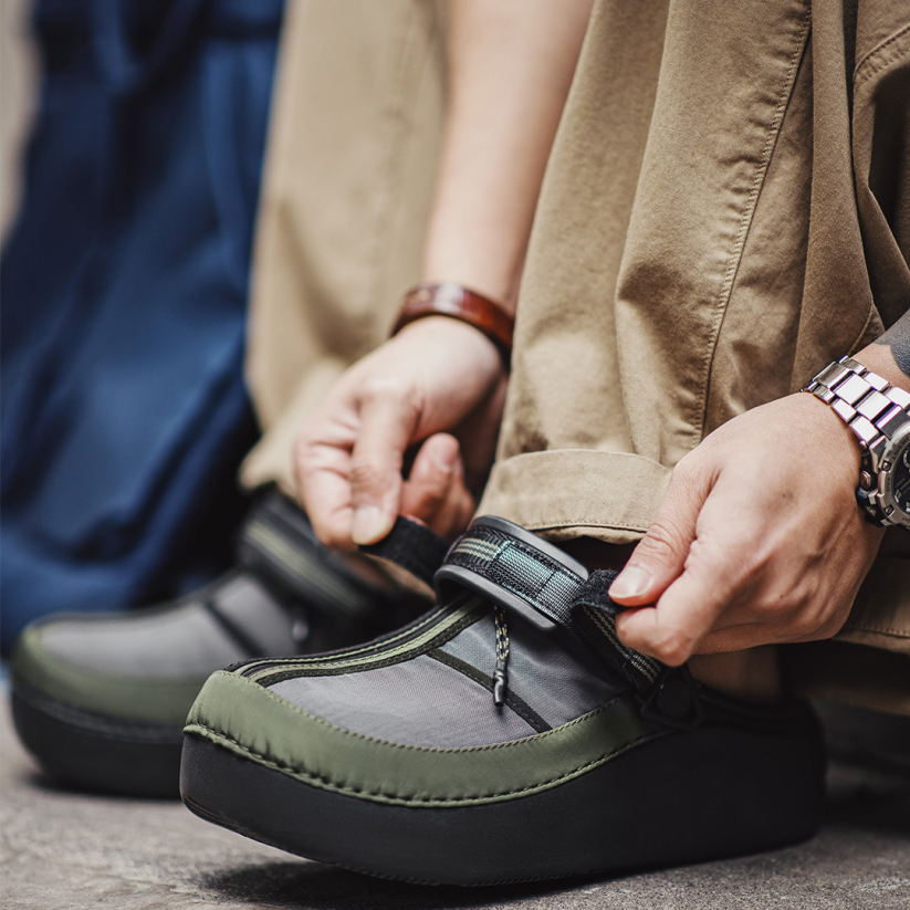 馬登男鞋 齊柏林飛艇半拖鞋厚底增高男款包頭凉拖鞋外穿廚師鞋