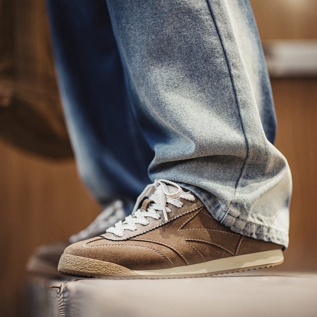 馬登男鞋 復古慢跑阿甘德訓鞋男款百搭運動透氣休閒棒球鞋